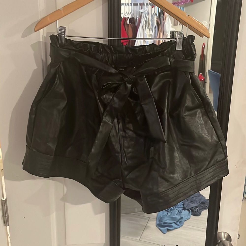 Brand new leather shorts never worn